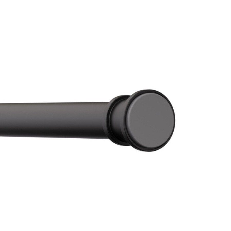 Карниз для ванны Iddis Elegante RSB0120i14, 110-200 см, черный матовый