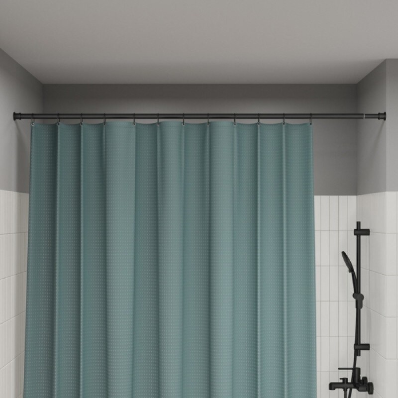 Карниз для ванны Iddis Elegante RSB0120i14, 110-200 см, черный матовый