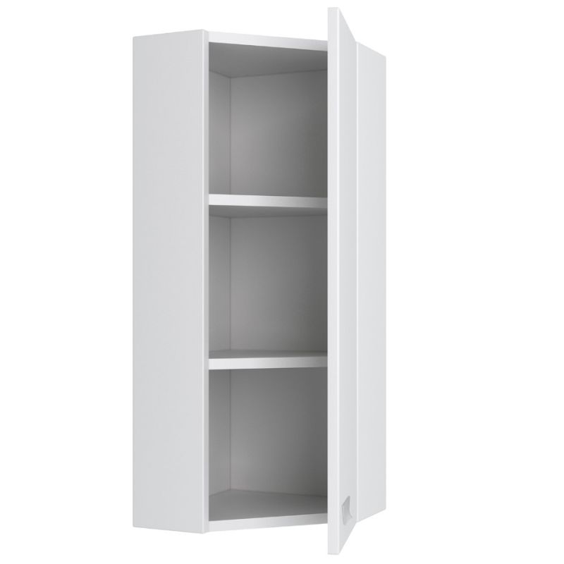 Зеркальный шкаф Runo Кредо 30 00000001108 угловой Белый