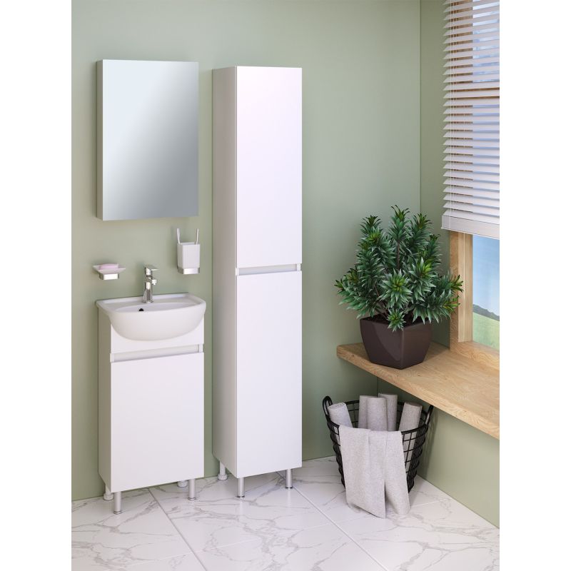 Зеркальный шкаф Runo Лада 40 00-00001192 Белый