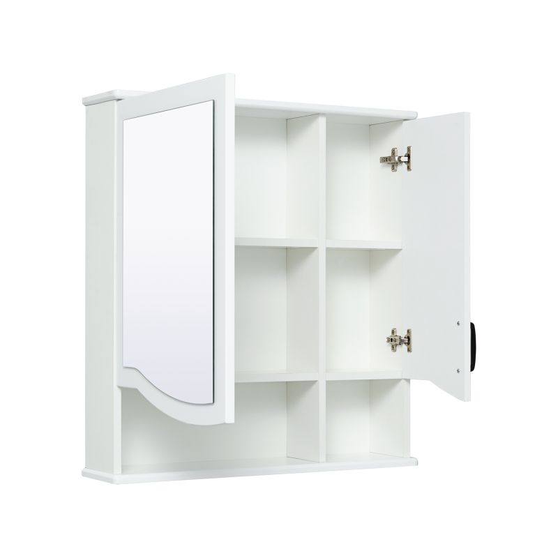 Зеркальный шкаф Runo Марсель 60 00-00001202 Белый