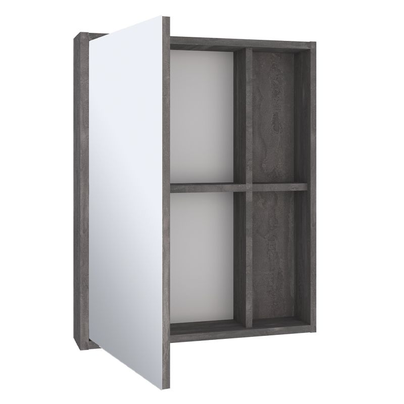 Зеркальный шкаф Runo Эко 52 00-00001324 Железный камень