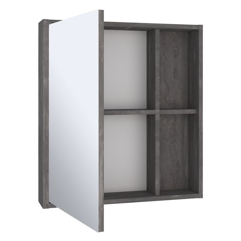 Зеркальный шкаф Runo Эко 60 00-00001325 Железный камень