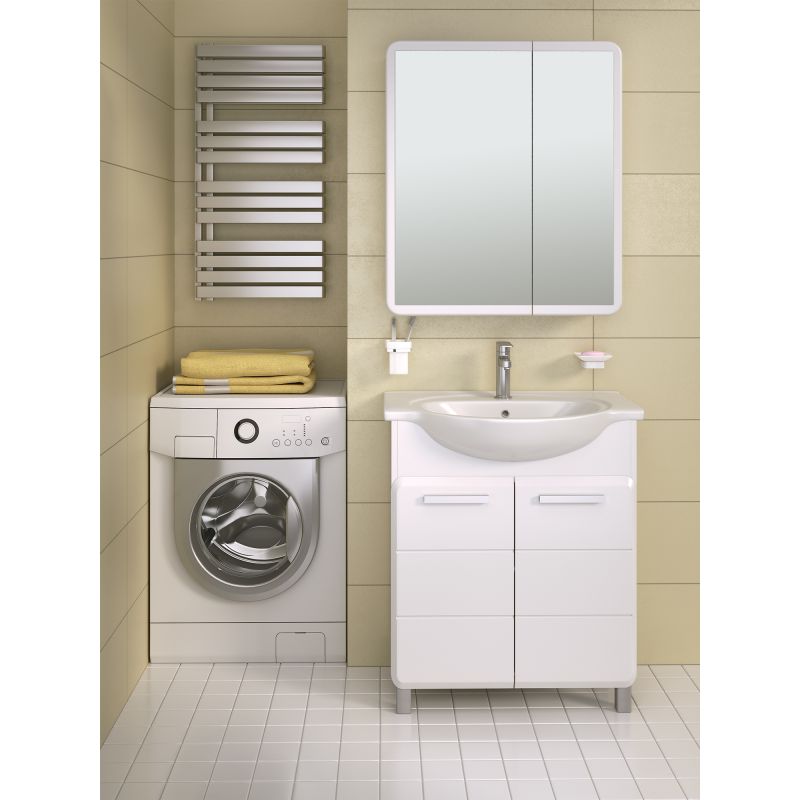 Зеркальный шкаф Runo Эрика 70 УТ000003320 Белый