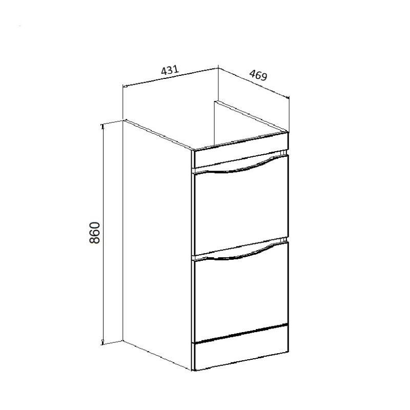 Тумба под раковину Runo Орион 105 00-00000145 Белая