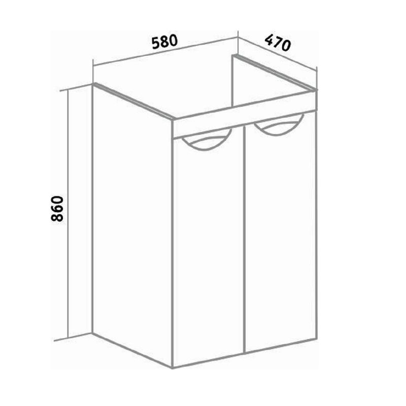 Тумба под раковину Runo Лира 120 УТ000003443 Белая