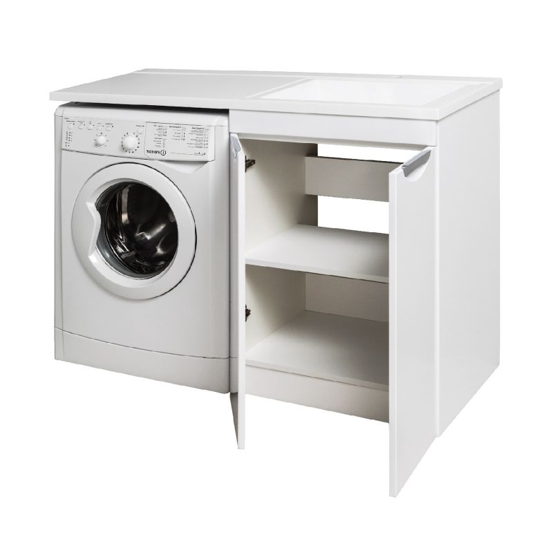 Тумба под раковину Runo Лира 120 УТ000003443 Белая