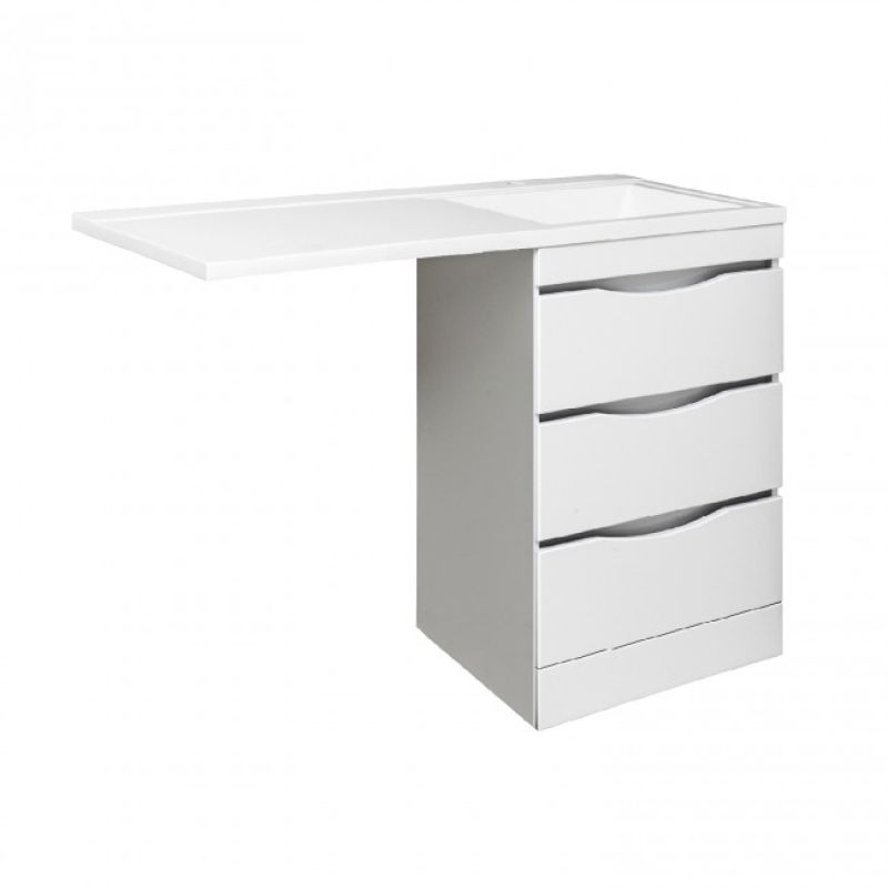 Раковина над стиральной машиной 120x49 см Runo Гамма 00-00001025 Белая