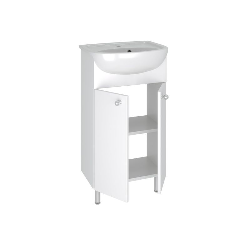 Тумба под раковину Runo Уют 45 00000000064 Белая