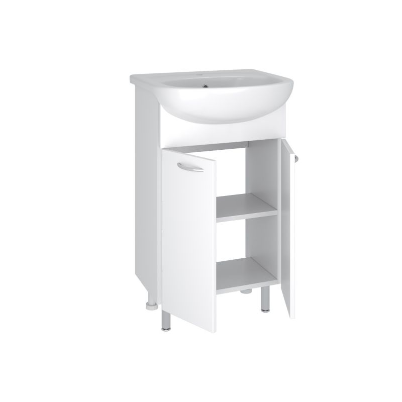 Тумба под раковину Runo Уют 55 00000000066 Белая