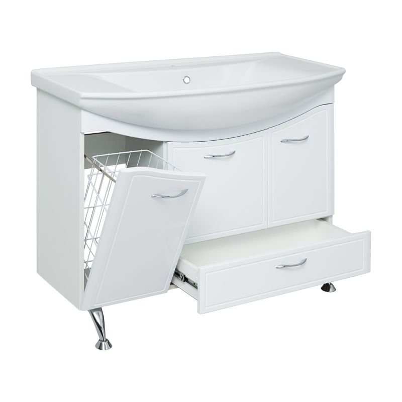 Тумба под раковину Runo Севилья 105 00000000598 Белая