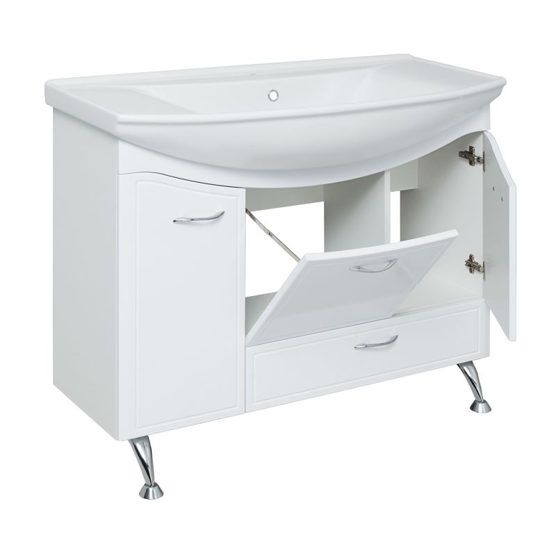 Тумба под раковину Runo Севилья 105 00000000598 Белая