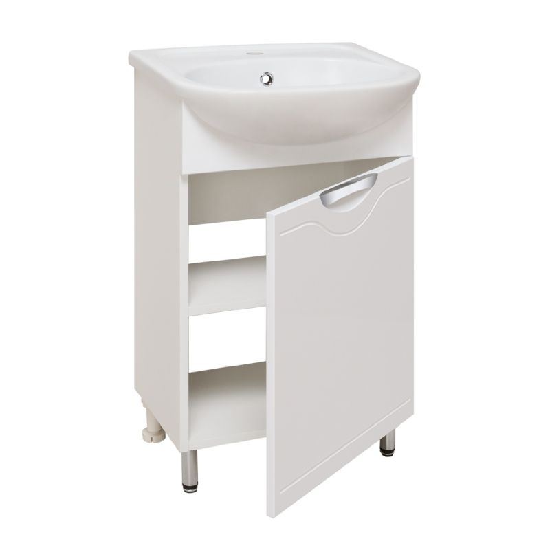 Тумба под раковину Runo Фортуна 50 00000001135 Белая