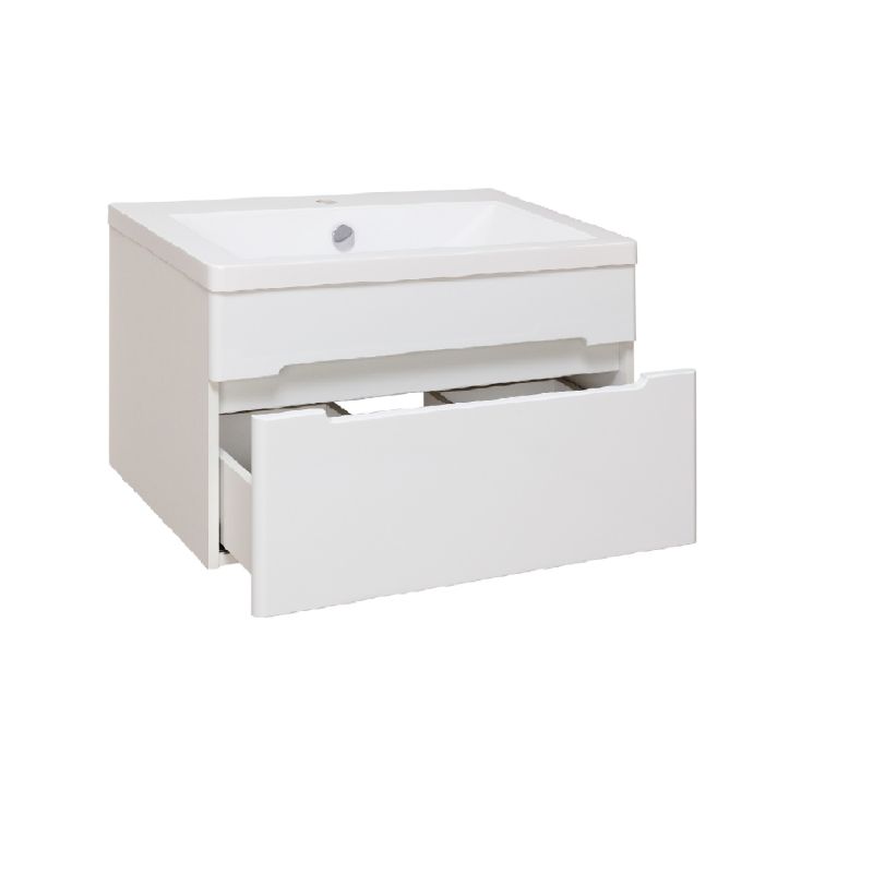 Тумба под раковину Runo Парма 60 00000001138 подвесная Белая
