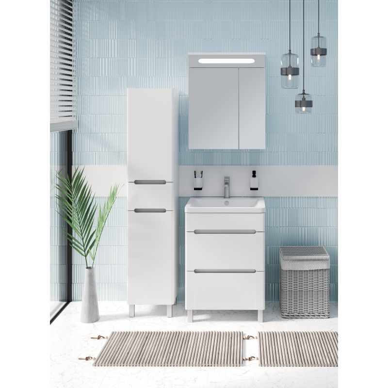 Тумба под раковину Runo Парма 60 00000001139 Белая