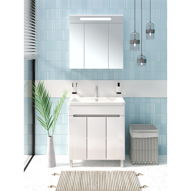 Тумба под раковину Runo Парма 75 00-00001040 Белая