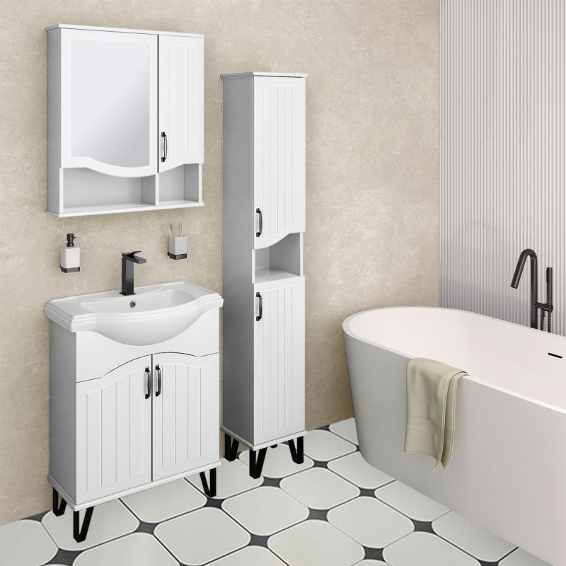 Тумба под раковину Runo Марсель 65 00-00001200 Белая