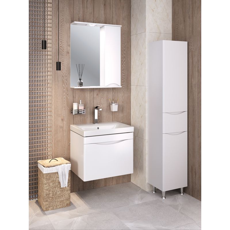 Тумба под раковину Runo Афина 60 00-00001204 подвесная Белая