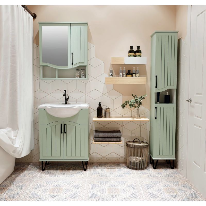 Тумба под раковину Runo Марсель 65 00-00001217 Мята