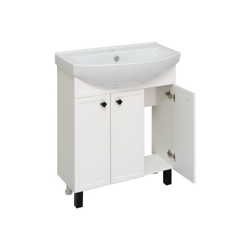 Тумба под раковину Runo Римини 75 00-00001255 Белая