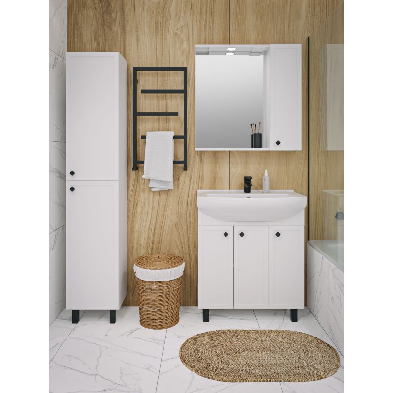 Тумба под раковину Runo Римини 75 00-00001255 Белая