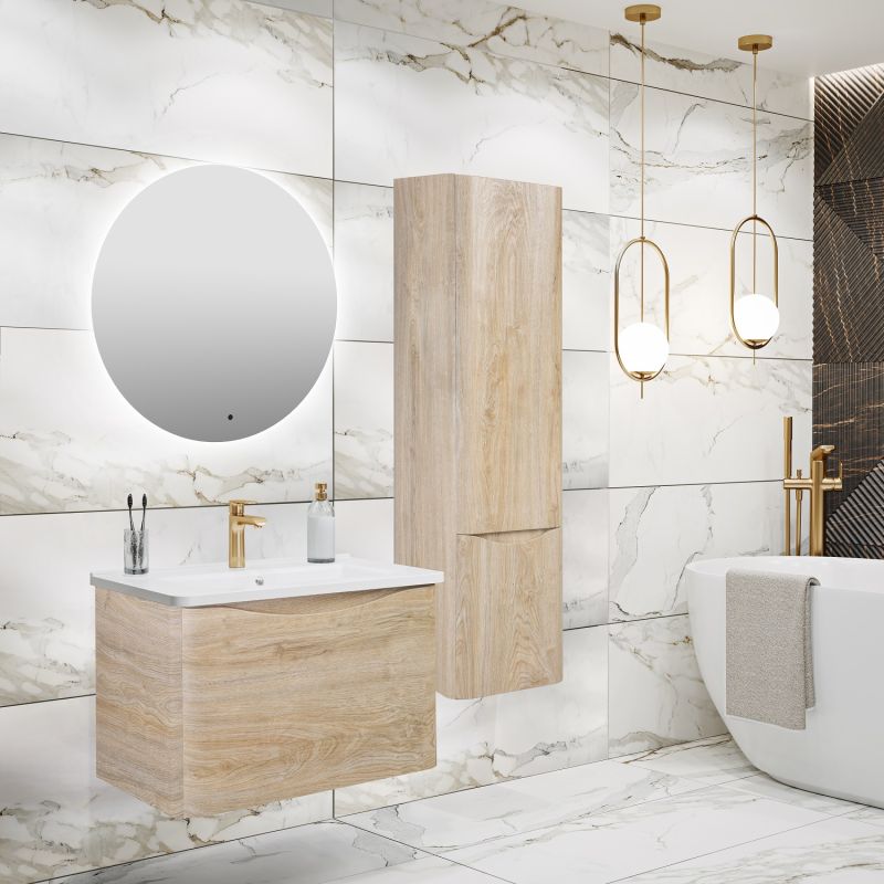 Тумба под раковину Runo Тоскана 60 00-00001413 Светлое дерево