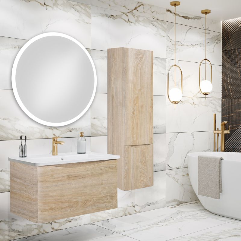 Тумба под раковину Runo Тоскана 80 00-00001416 Светлое дерево