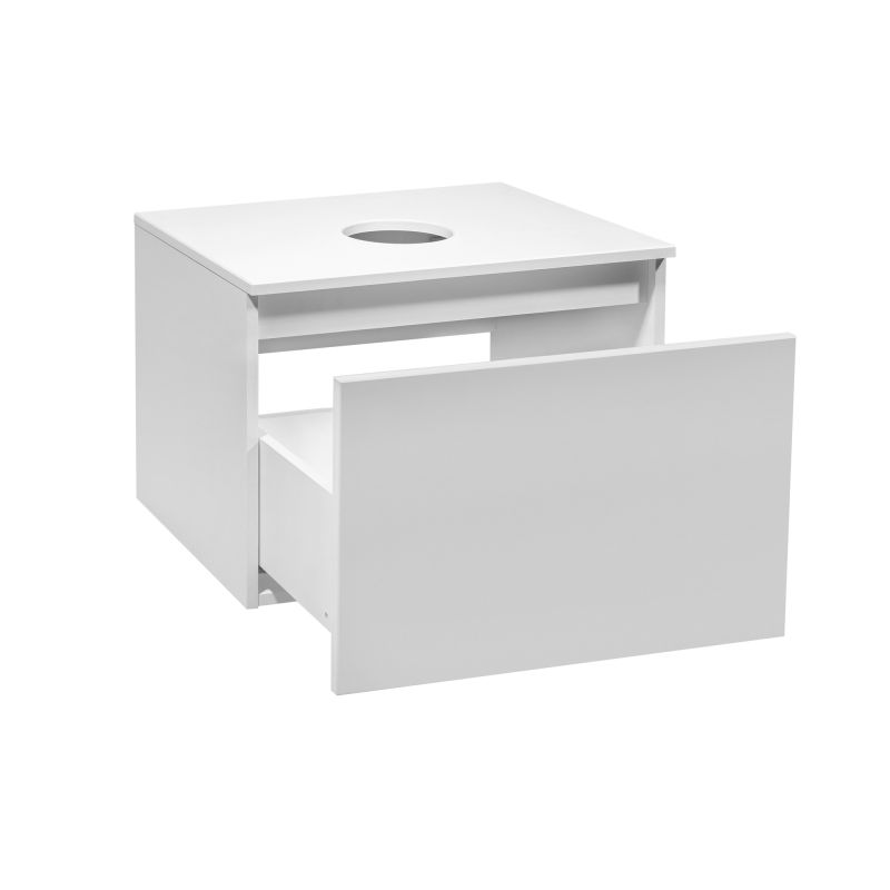 Тумба под раковину Runo Бари 60 00-00001473 подвесная Белая