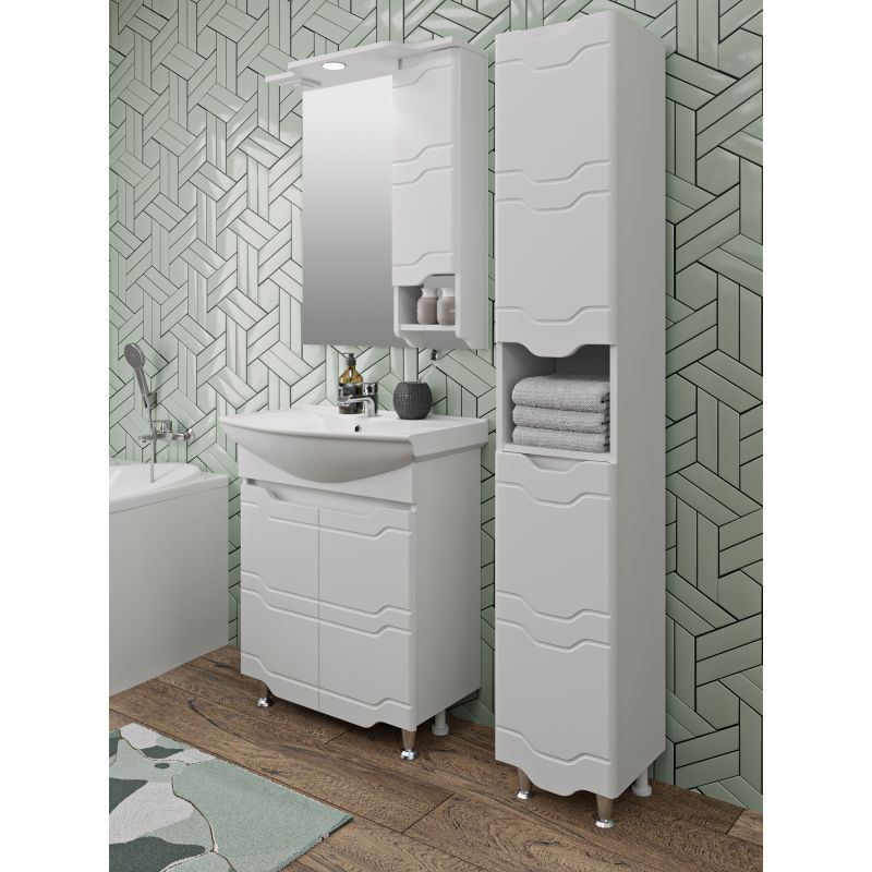 Тумба под раковину Runo Стиль 65 УТ000002338 Белая