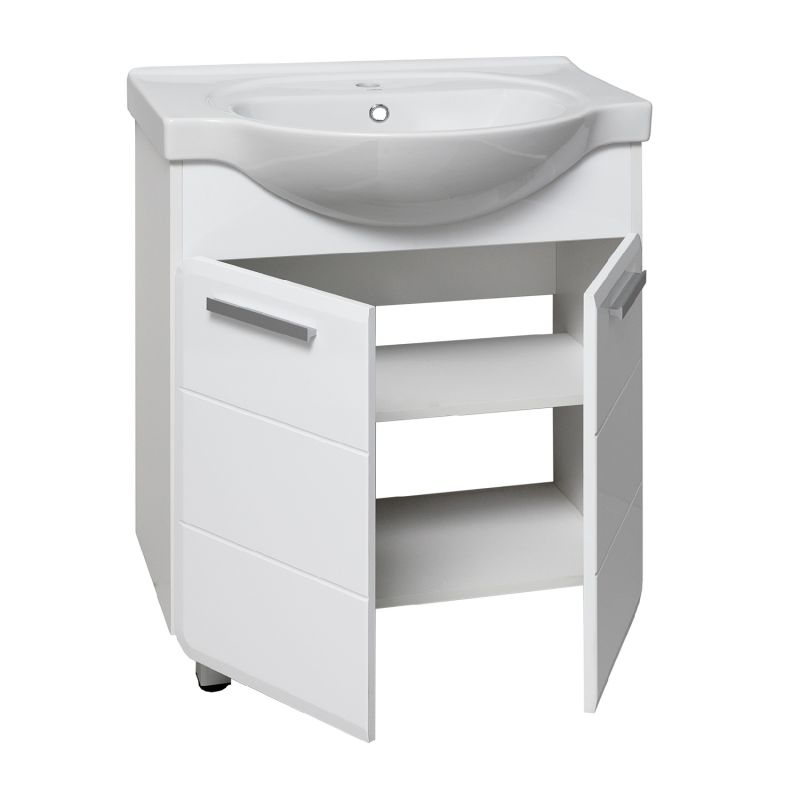 Тумба под раковину Runo Эрика 70 УТ000003318 Белая