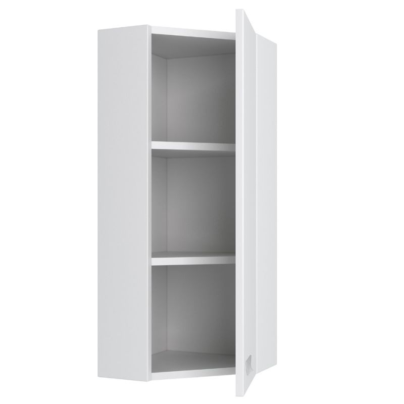 Подвесной шкаф Runo Кредо 30 00000000010 угловой Белый