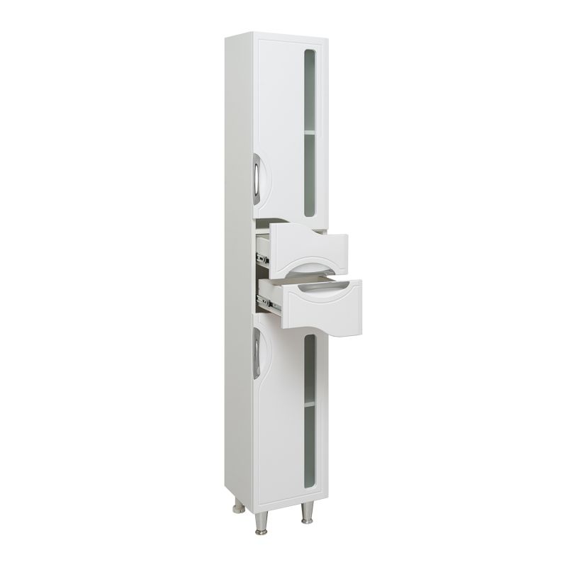 Шкаф пенал Runo Толедо 30 R 00000001037 Белый