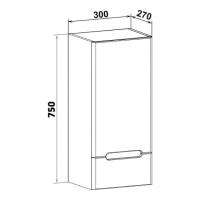 Подвесной шкаф Runo Парма 30 R 00-00001129 Белый