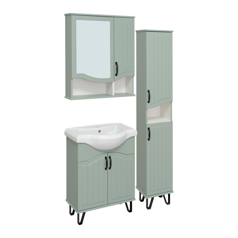 Шкаф пенал Runo Марсель 30 R 00-00001221 Мята