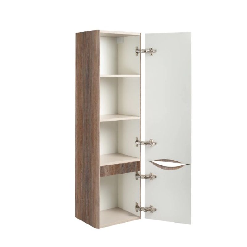 Шкаф пенал Runo Тоскана 35 00-00001420 подвесной Темное дерево