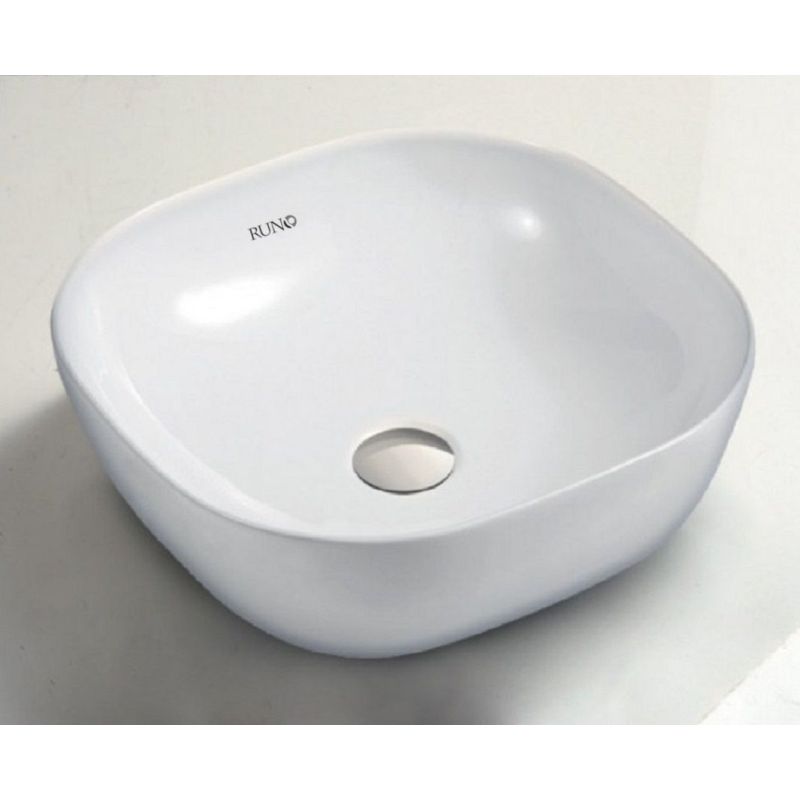 Умывальник Runo мебельный Bella 41x41 квадратная 00-00001991 Белый