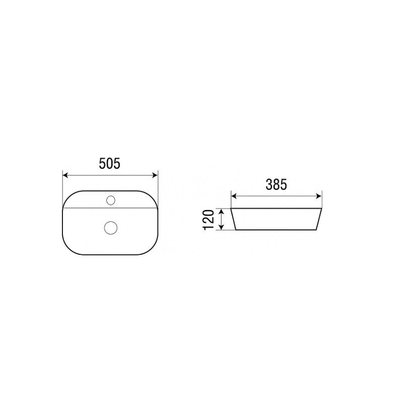 Умывальник Runo мебельный Nuovo 51x39 овальная 00-00001990 Белый