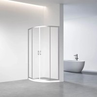 Душевой уголок Veconi Rovigo 80 x 80 см, дверь раздвижная, стекло прозрачное, профиль хром, RV01-80-01-C7