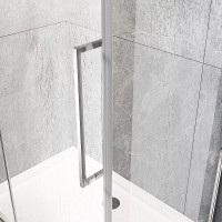 Душевой уголок Veconi Rovigo RV033R-8080-06-C7, 80 x 80 см, стекло дождь, профиль хром