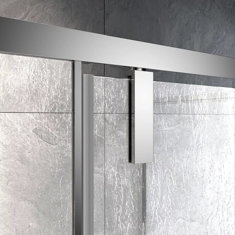 Душевой уголок Veconi Rovigo RV033R-9070-06-C7, 90 x 70 см, стекло дождь, профиль хром