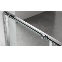 Душевой уголок Veconi Rovigo RV055M-15080-07-C8, 150 x 80 см, стекло матовое, профиль хром