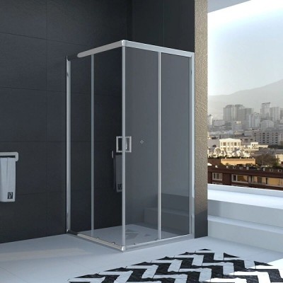 Душевой уголок Veconi Rovigo RV11-90-01-C5, 90 x 90 см, стекло прозрачное, профиль хром