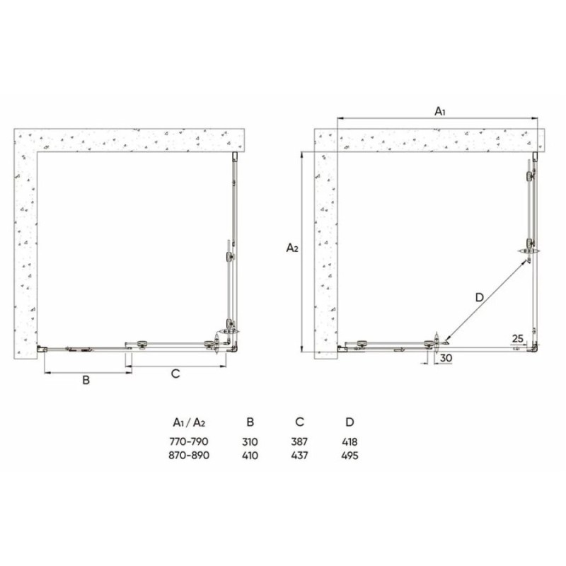 Душевой уголок Veconi Rovigo RV-113, 90 x 90 см, профиль хром стекла прозрачные