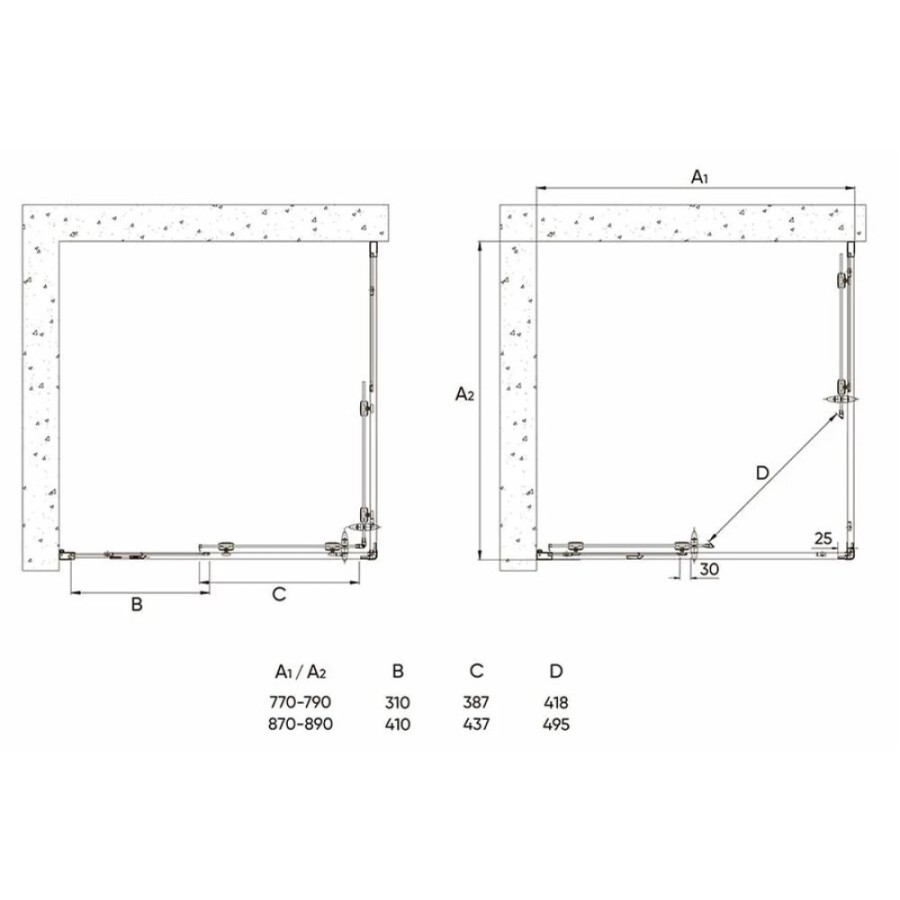 Душевой уголок Veconi Rovigo RV-113, 90 x 90 см, профиль хром стекла прозрачные
