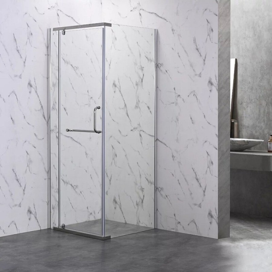 Душевой уголок Veconi Rovigo RV18-80-01-C5, 80 x 80 см, стекло прозрачное, профиль хром