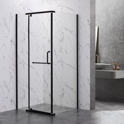 Душевой уголок Veconi Rovigo RV18B-12090-01-C5, 120 x 90 см, стекло прозрачное, профиль черный матовый
