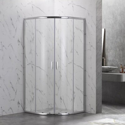 Душевой уголок Veconi Rovigo RV202-80-01-C4, 80 x 80 см, стекло прозрачное, профиль хром