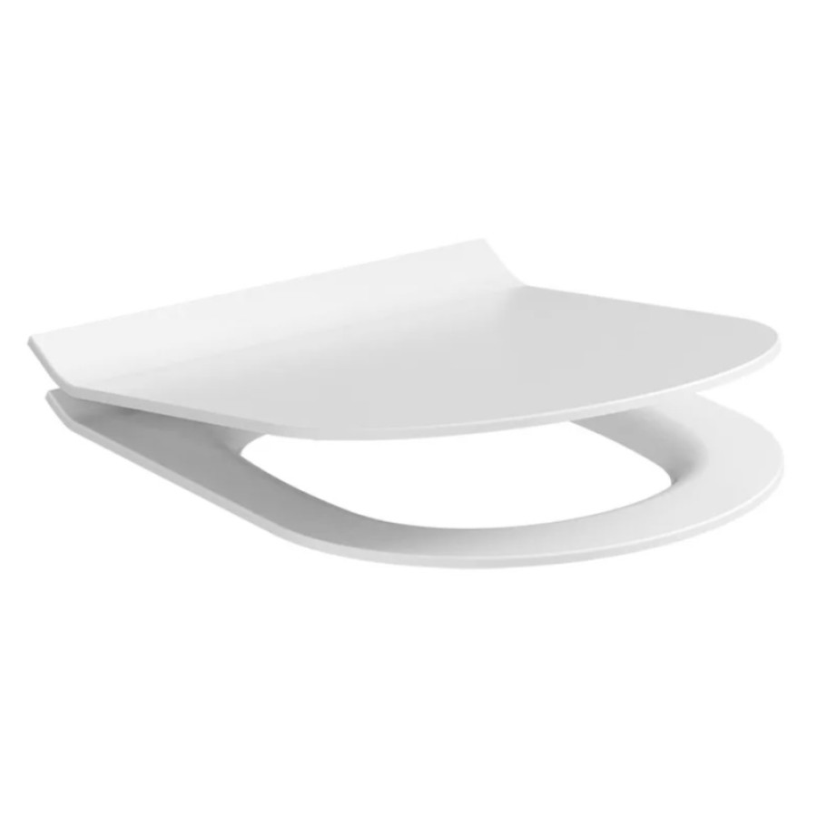 Сиденье для унитаза Cersanit Street Fusion DPL EO slim с микролифтом, белый, S-DS-SFU-S-DL-t, 60345
