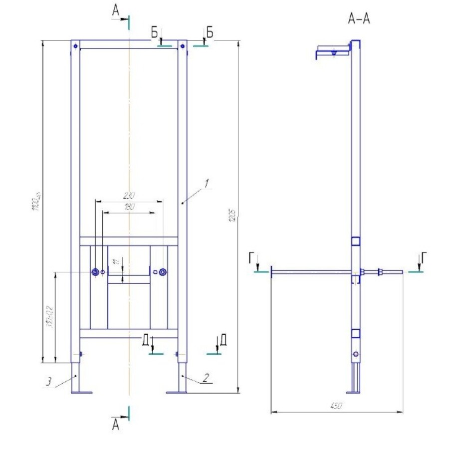 Инсталляция Cersanit Link Pro S-IN-MZ-LINK_PRO для унитаза с бачком