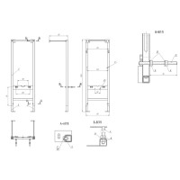 Инсталляция Cersanit Vector S-IN-MZ-VECTOR для унитаза с бачком
